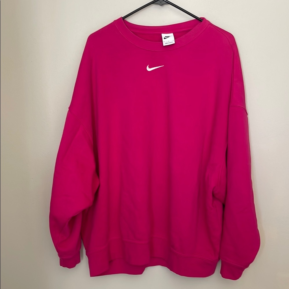 Nike Pink Sweatshirt Oversized